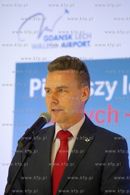 Gdańsk, Port Lotniczy im. Lecha Wałęsy. Konferencja...