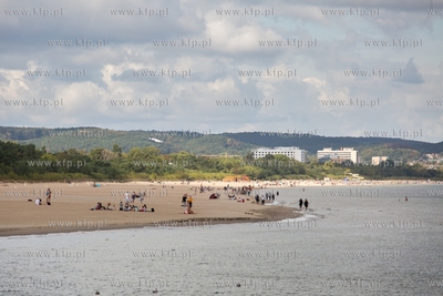 Gdańsk. Poszerzona plaża w Jelitkowie. 4.09.2019...