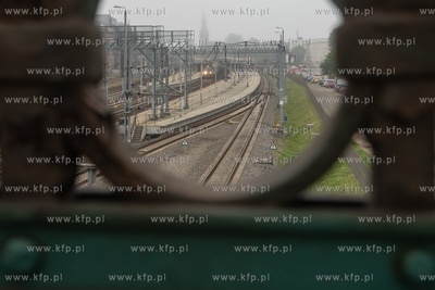 Gdańsk Wrzeszcz.  Widok z wiaduktu przy ul. Kościuszki...