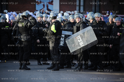 Transport kibicow Ruchu Chorzow, ktorzy przyjechali...