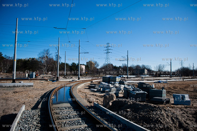 Gdansk. Budowa ulic i torowisk na ul Hallera i Uczniowskiej,...