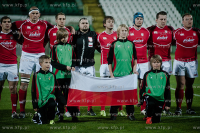 Gdansk. Stadion Miejski przy ul. Traugutta. Mecz rugby...