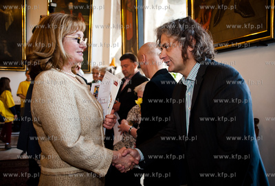 Gdansk. Ratusz Glownego Miasta. Pola Nadziei. Uroczystosc...