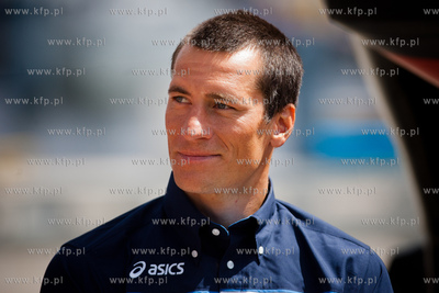 Gdynia. Port Jachtowy. Konferencja prasowa trzykrotnego...