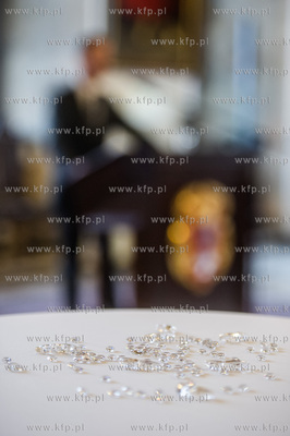 Gdańsk. Ratusz Głownego Miasta. Sala Wety. Konferencja...