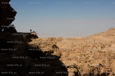 Petra. Jordania NZ ruiny miasta Nabatejczykow, znajdujace...