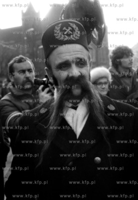 Odsloniecie Pomnika Poleglych Stoczniowcow w Gdansku.
Ludzie...