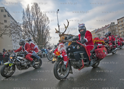 Gdynia. Jubileuszowa, X edycja parady Mikolaje na Motocyklach...