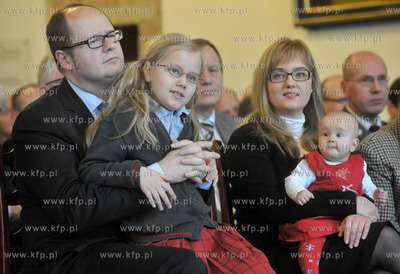 Gdansk. Ratusz Glownomiejski. Uroczysta sesja Rady...