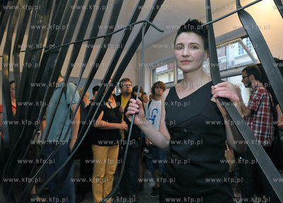 Wernisaz wystawy Doroty Nieznalskiej (nz) "Miasto Zdarzenie...