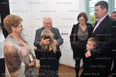 Urodziny Lecha Walesy w Palacu Opatow w Gdansku Oliwie....