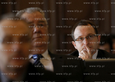 Gdansk. Sesja Rady Miasta. Radny PO Marcin Skwierawski.
11.02.2010
fot....