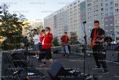 Gdansk Zaspa. Noc murali. Koncert zespolu Majestic,...