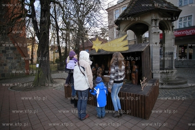 Sopot. Szopka bozonarodzeniowa przy kosciele garnizonowym...