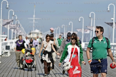 W Sopocie pojawili sie kibice z Irladii, ktorzy przyjechali...