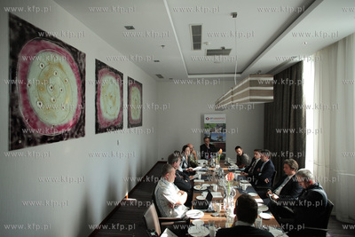 Gdansk. Hotel Hilton. Sniadanie prasowe poswiecone...