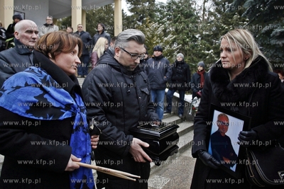 Gdansk. Cmentarz lostowicki. Pogrzeb perkusity zespolu...