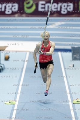 Trening skoczkini o tyczce Anny Rogowskiej, przed rozpoczynajcymi...