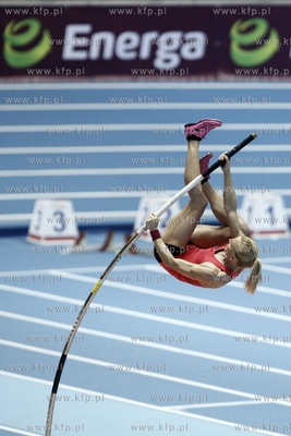 Trening skoczkini o tyczce Anny Rogowskiej, przed rozpoczynajcymi...
