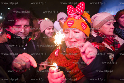Gdańsk. Targ Węglowy. Wielki Final Orkiestry Swiatecznej...