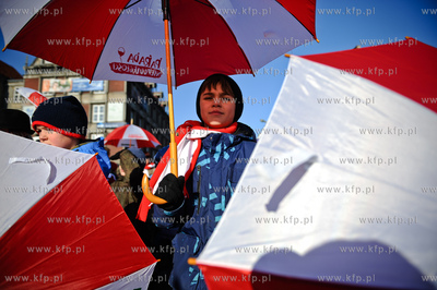 Gdansk. Parada z okazji 93 rocznicy odzyskania przez...