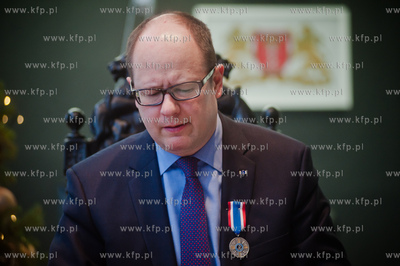 Gdansk. Urzad Miasta. Pawel Adamowicz prezydent Miasta...