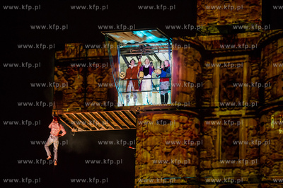 Gdansk. Plac Zebran Ludowych. XIX Miedzynarodowy Festiwal...