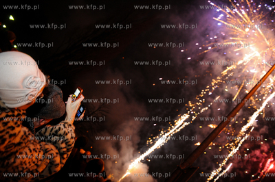 Gdynia. Skwer Kosciuszki. Mieszkancy Gdyni swietuja...