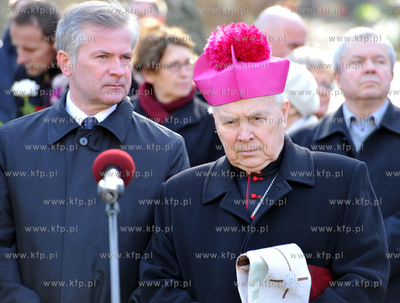 Gdansk - Cmentarz Srebrzysko. Poswiecenie pomnika na...
