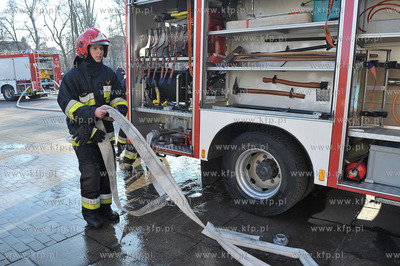 Sopot ulica Grunwaldzka 97a. Pozar mieszkania na poddaszu....
