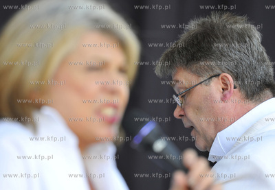 Sopot. Plac Zdrojowy k. Molo. Recital Krystyny Pronko...