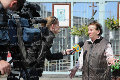 Aleksandra Olszewska, legendarna gospodyni Placu Solidarnosci....
