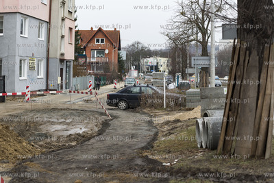 Budowa  międzynarodowej trasy rowerowej R-10, w Gdyni....