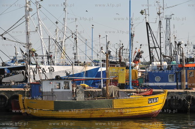 Port we Wladyslawowie. Nz. kuter WLA-9 25.08.2009 fot....