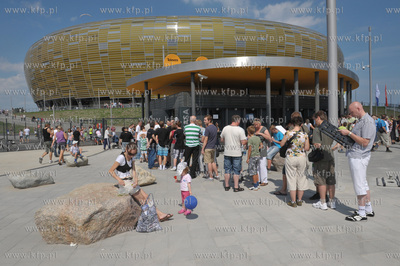 Dzien otwarty nowego gdanskiego stadionu PGE Arena....