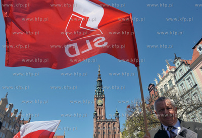 Manifestacja 1 majowa z okazji Swieta Pracy zorganizowana...