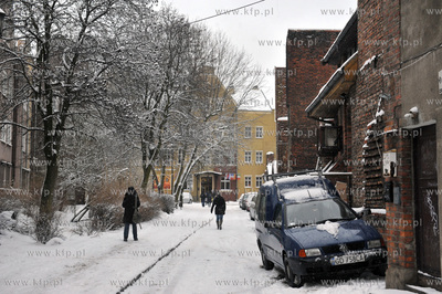 Gdansk zima. Ul. Latarniana. 11.01.2013 Fot. Maciej...