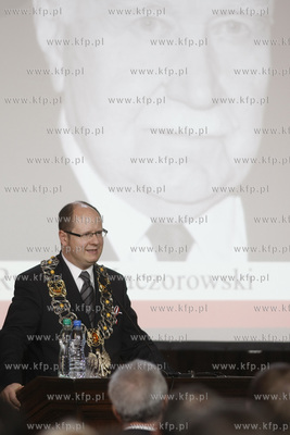 Gdansk. Dwor Artusa. Sesja Rady Miasta Gdanska poswiecona...