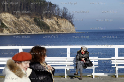 Gdynia Orlowo. Molo. 28.02.2013 fot. Krzysztof Mystkowski...