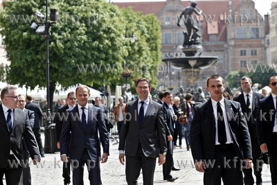 Gdansk. Wizyta premiera Finlandii Jyrki Katainenena....