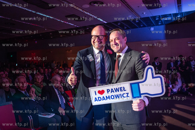 Amber Expo w Gdańsku. Konwencjia wyborcza Pawła Adamowicza...