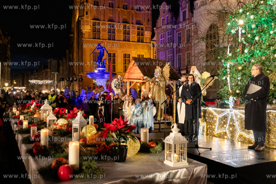 Gdańsk, ul. Długi Targ. Gdańska Wigilia 2024. 22.12.2024...