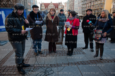 Gdansk. Dlugi Targ. Wernisaz wystawy plenerowej pt...