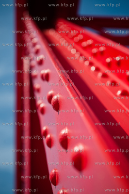 Gdansk Letnica. Odnowiony wiadukt kolejowy na ulicy...