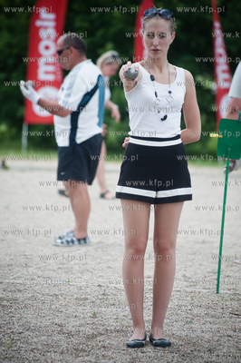 Gdansk. Bulodrom w Parku Reagana. Turniej petanque...