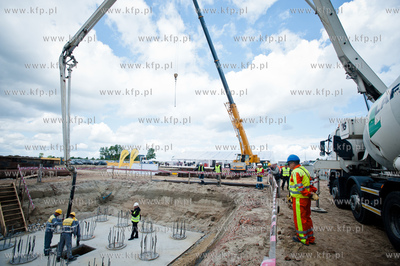 Gdansk. Rebiechowo. Uroczystosc wmurowania kamienia...