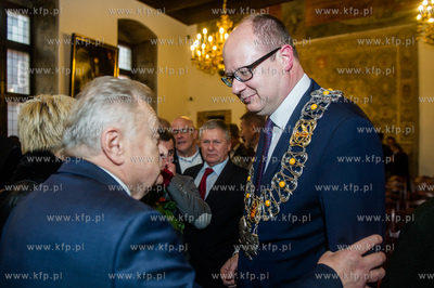 Gdansk. Ratusz Glownego Miasta. Uroczysta Sesja Rady...