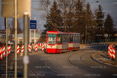 Gdansk. Zmodernizowana linia tramwajowa na Stogi. 
27.12.2014
fot....