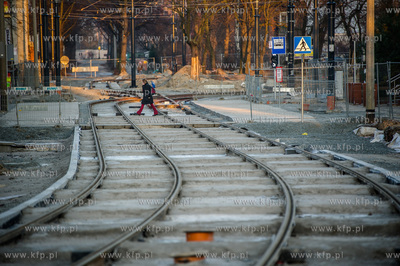 Gdansk. Zmodernizowana linia tramwajowa na Stogi. 
27.12.2014
fot....