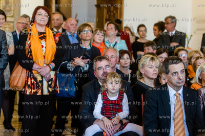 Gdansk. Wielka Sala Wety Ratusza Glownego Miasta. Obchody...